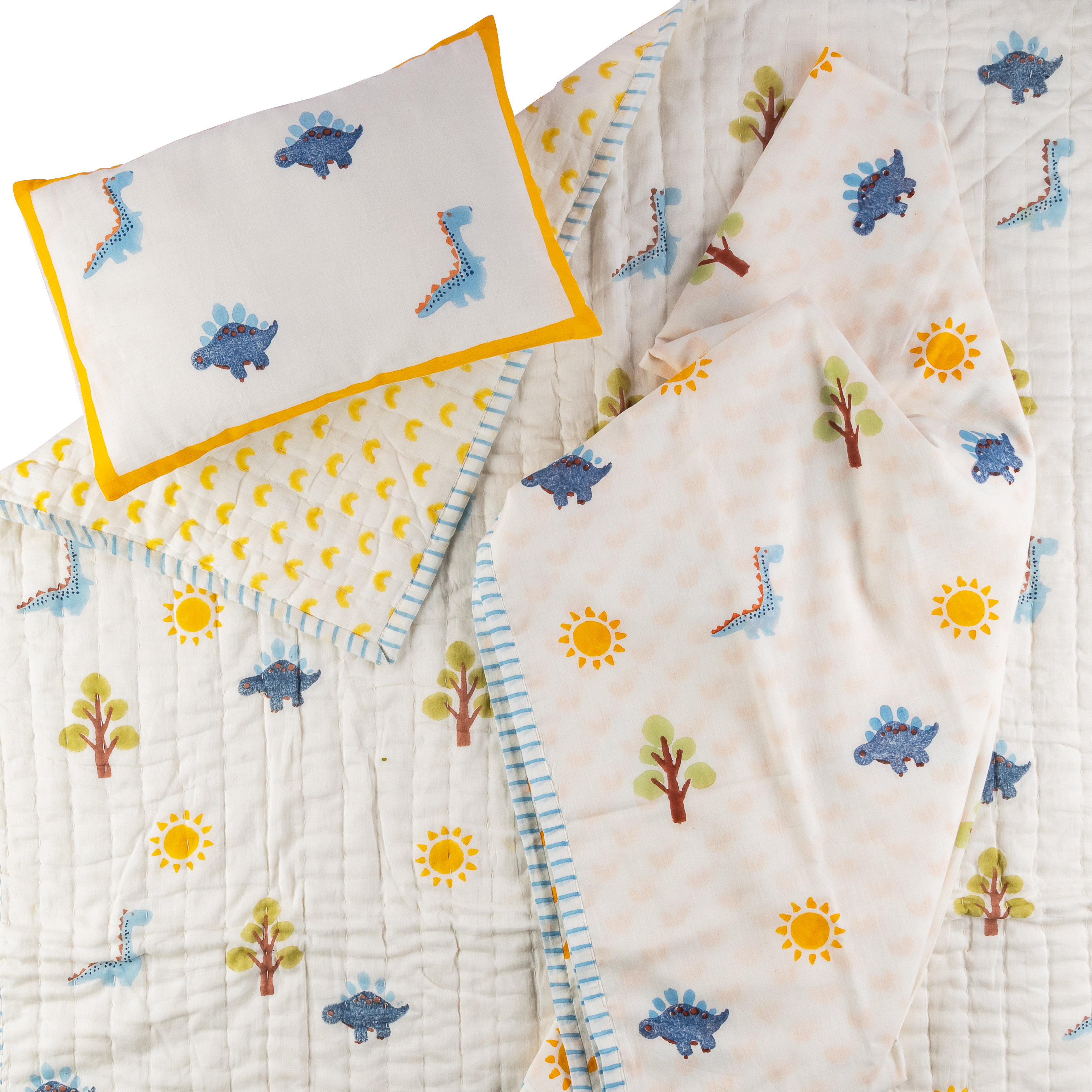 Mulmul Bedding Set | Hand-Block Printed