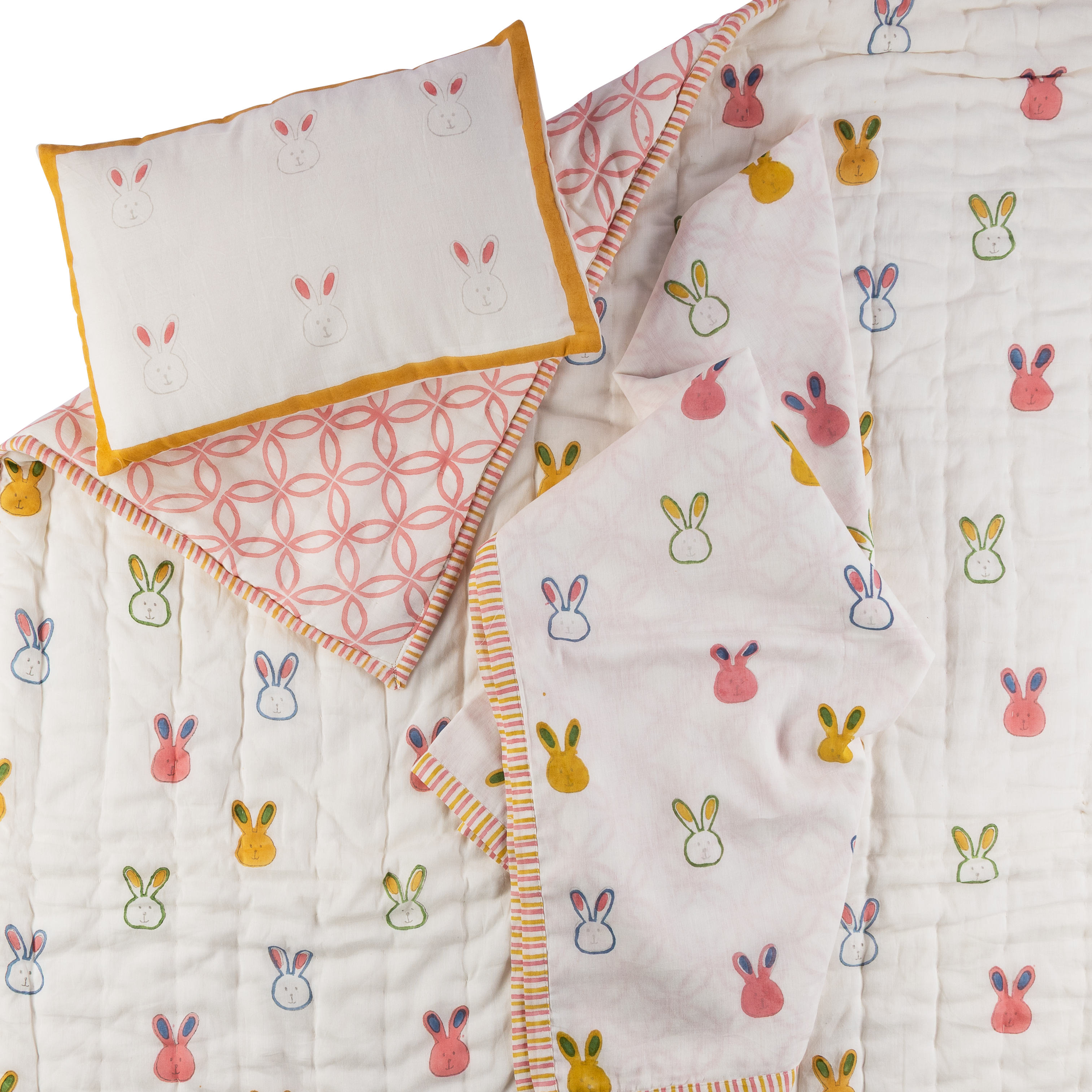 Mulmul Bedding Set | Hand-Block Printed