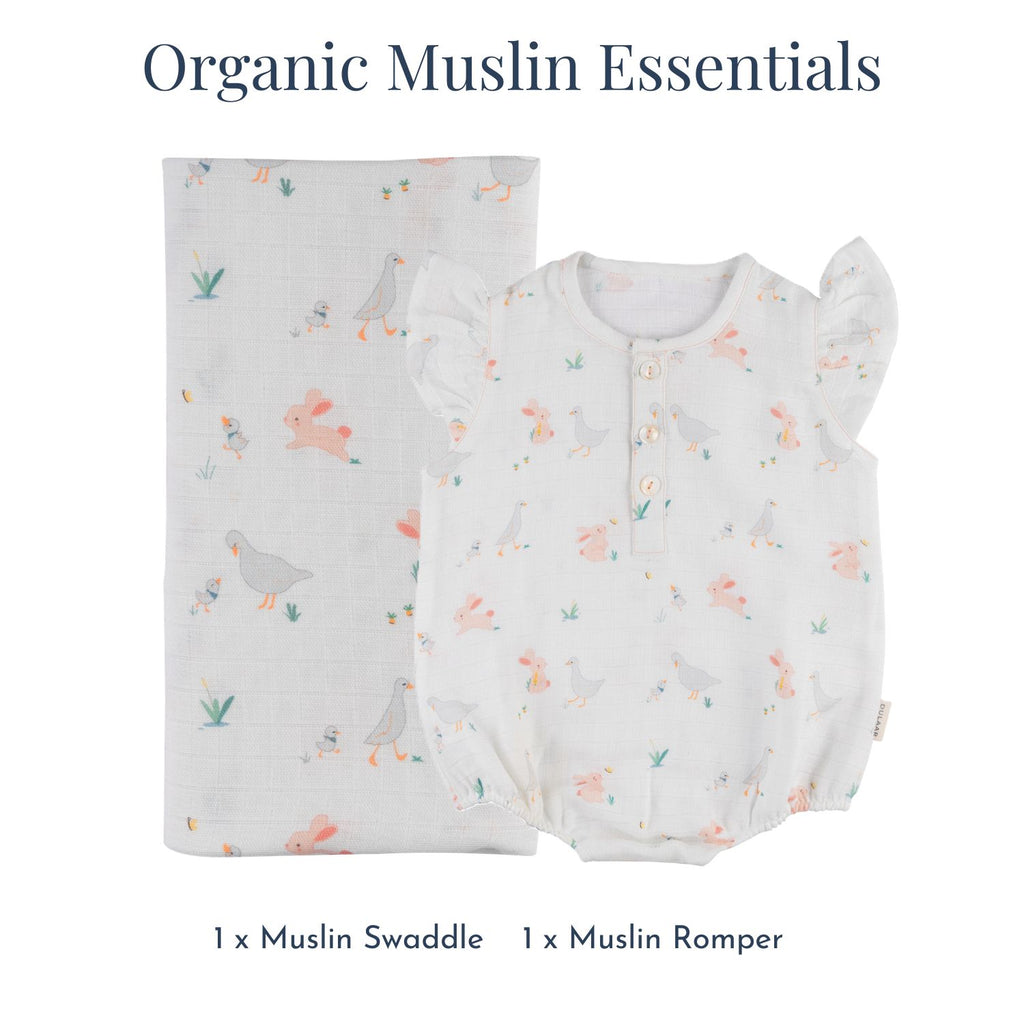 Organic Muslin Essentials (Set of 2)