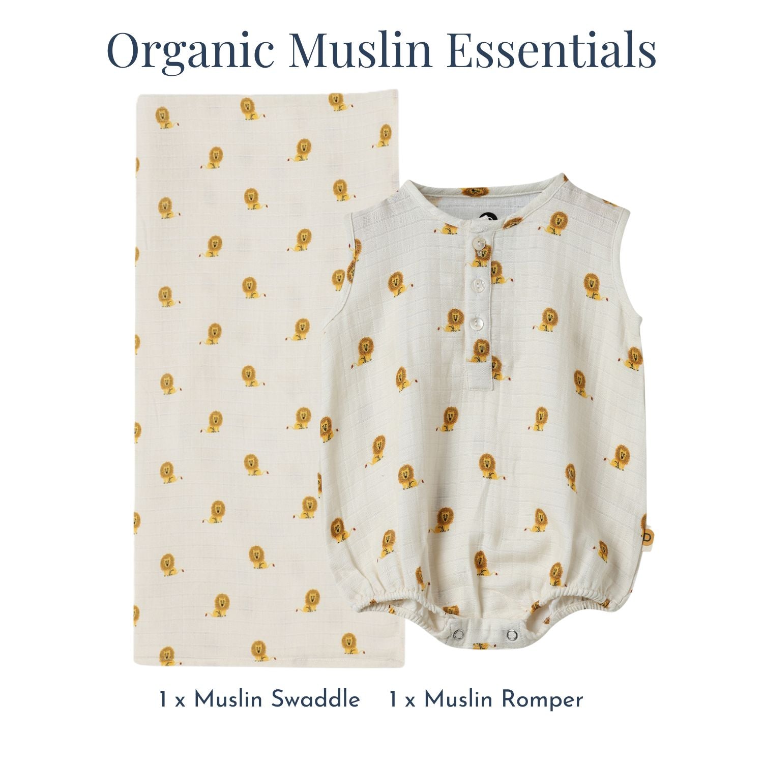 Organic Muslin Essentials (Set of 2)
