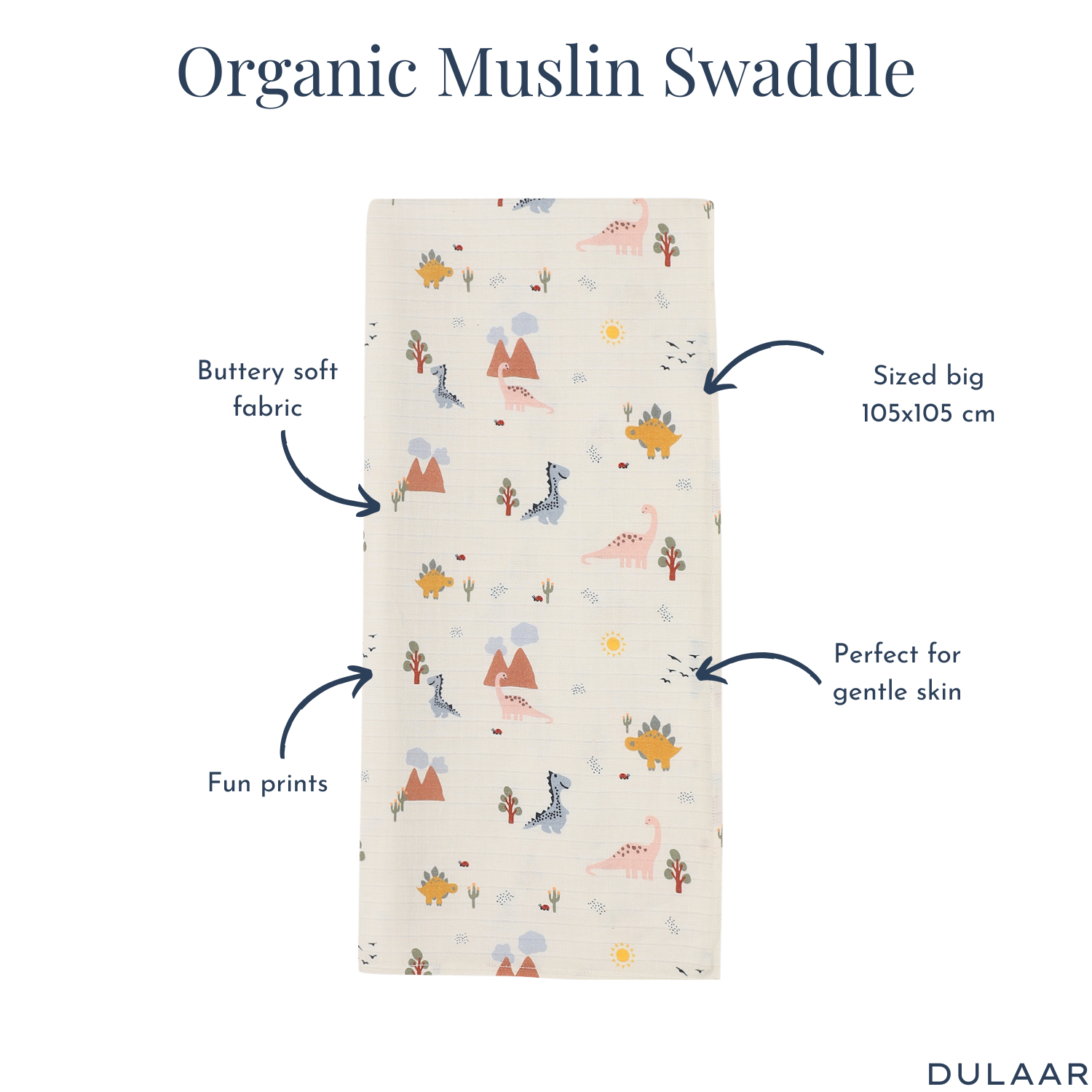 Organic Muslin Essentials (Set of 3)