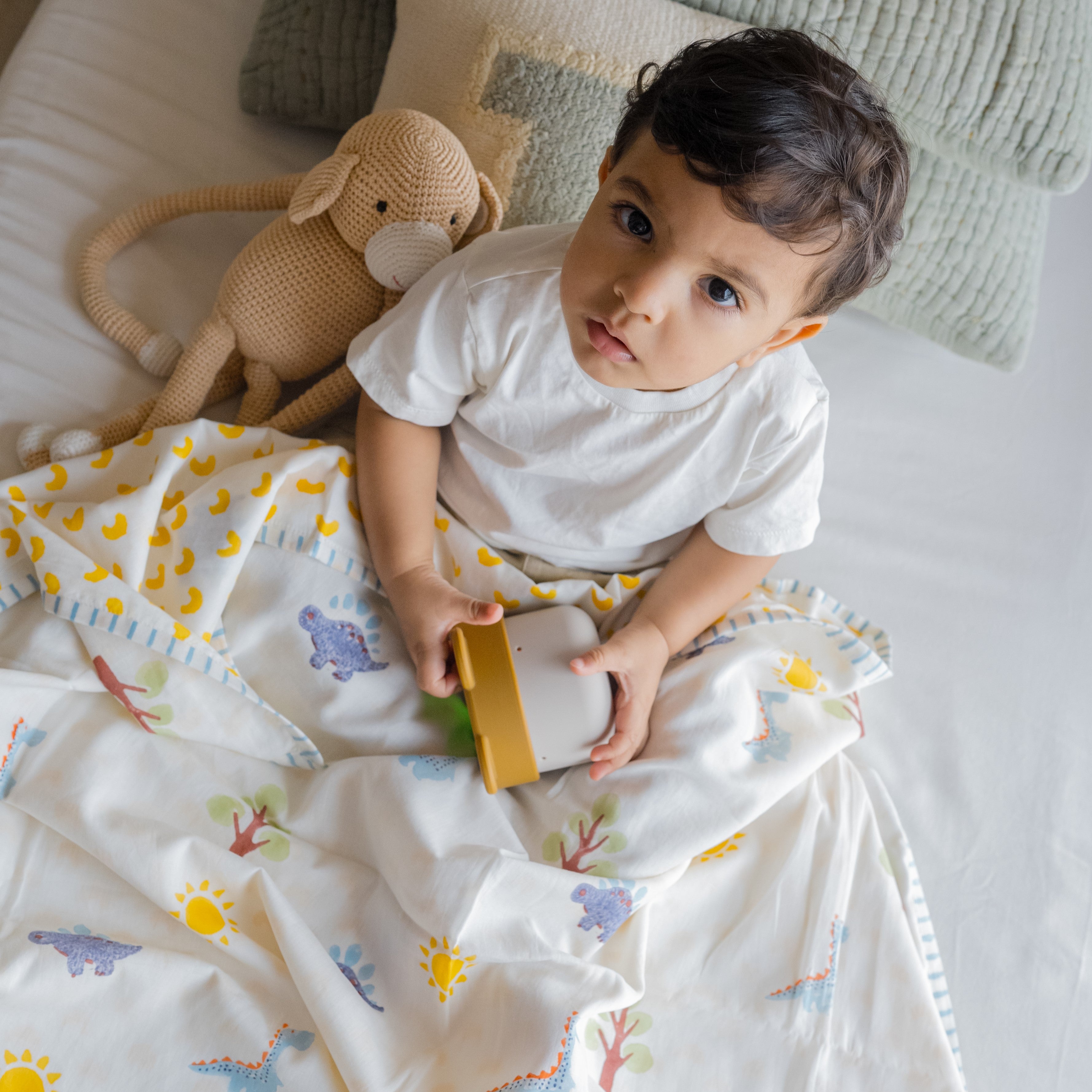 Mulmul Dohar & Quilt | Hand-Block Printed