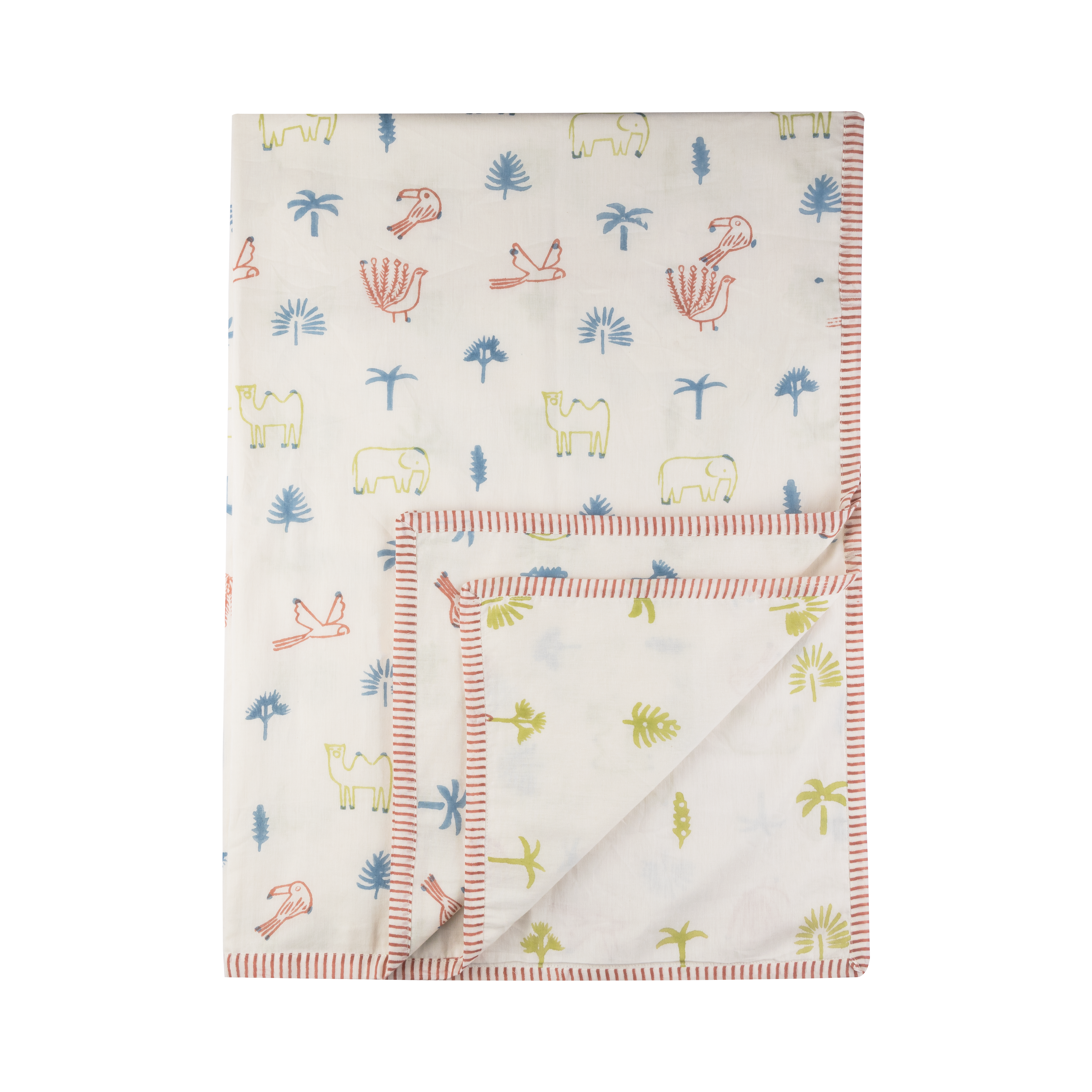 Mulmul Muslin Dohar | Hand-Block Printed