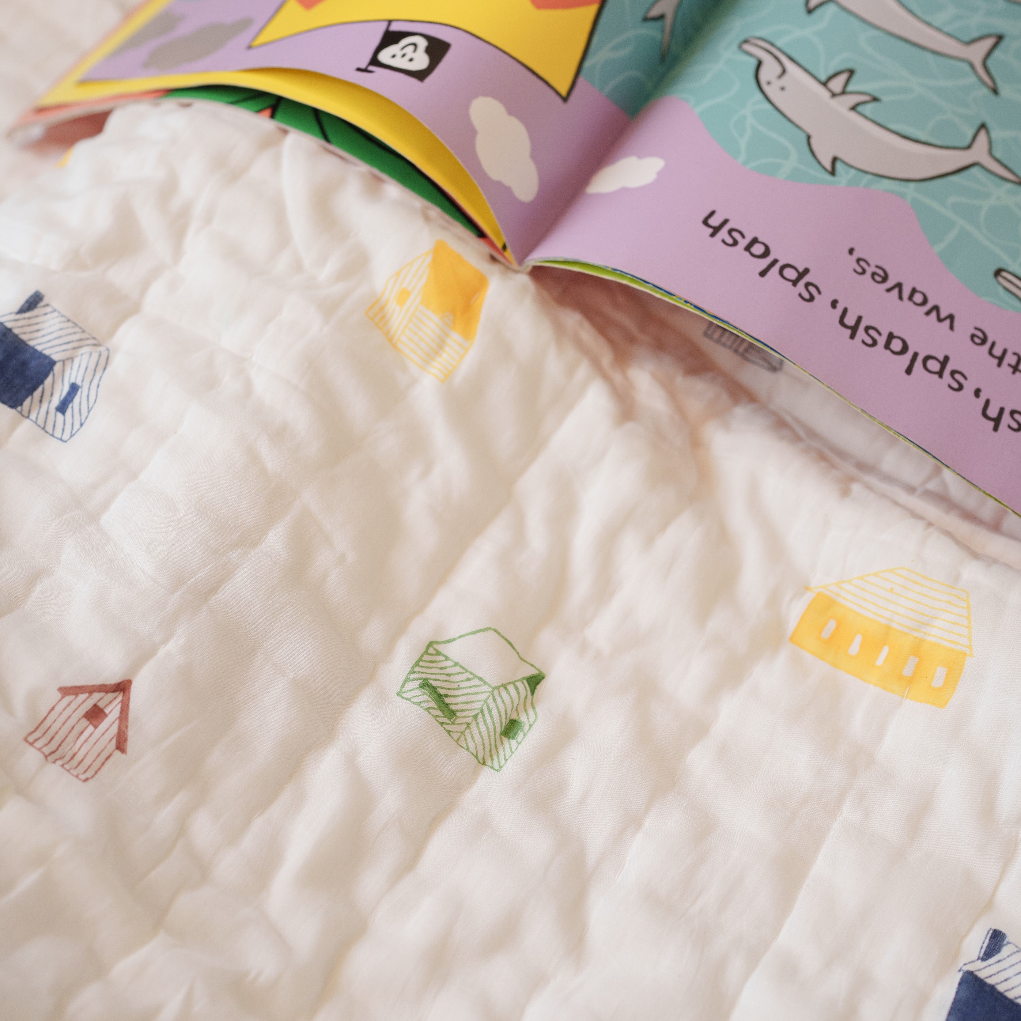 Reversible Mulmul Quilt | Hand-Block Printed