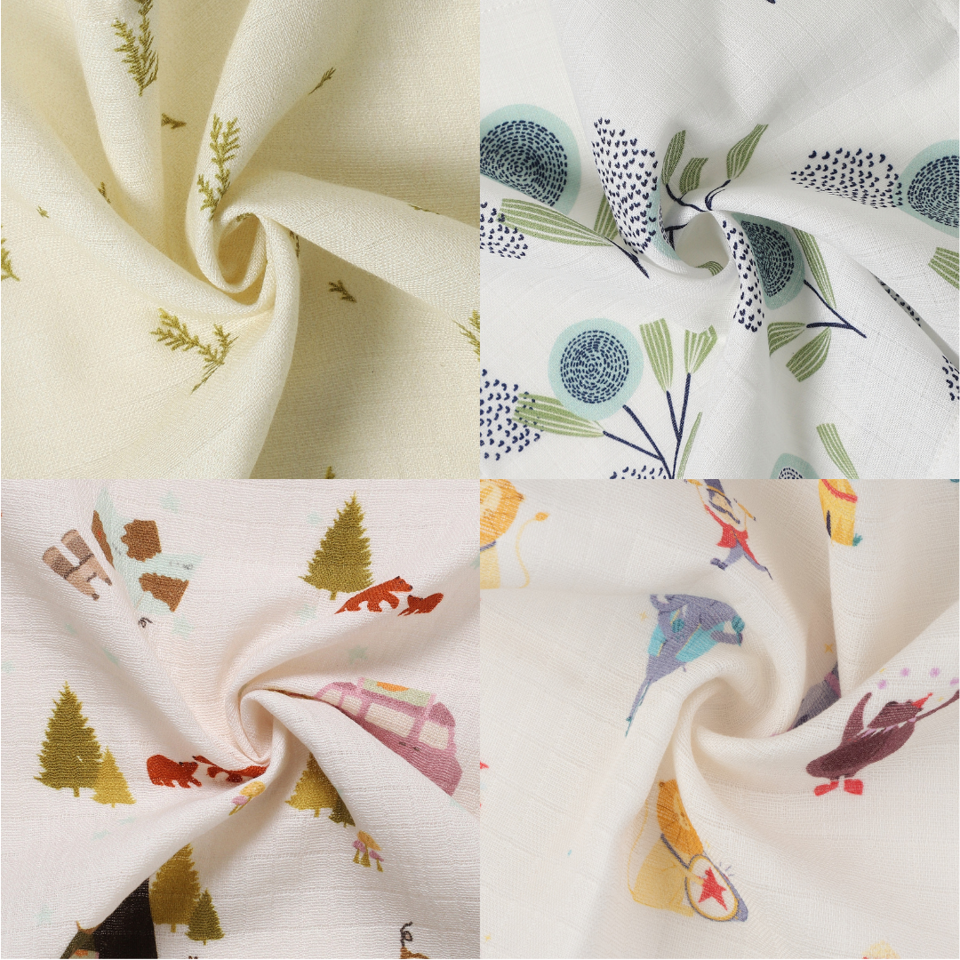 Organic Muslin Face Napkin (Set of 4)