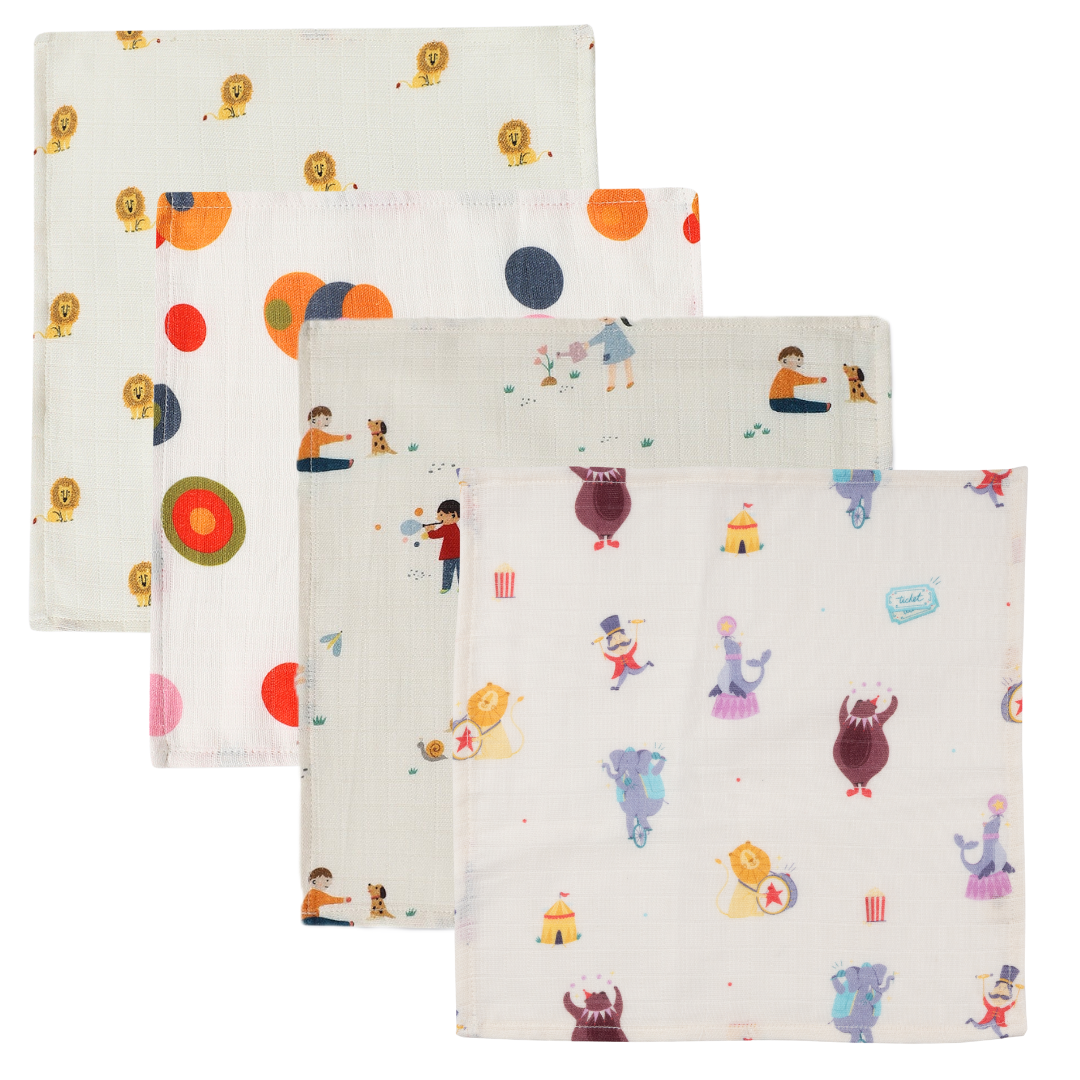 Organic Muslin Face Napkin (Set of 4)