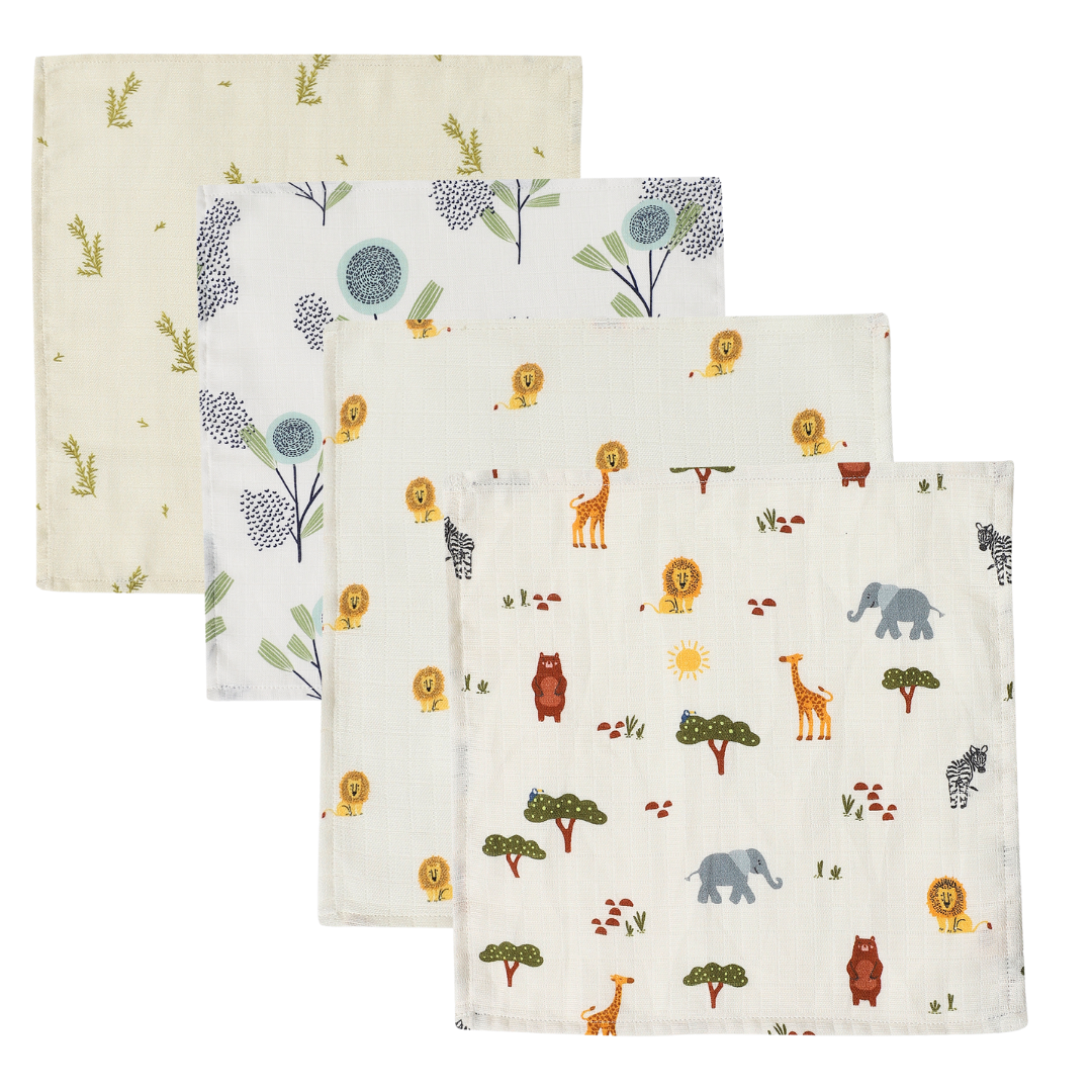 Organic Muslin Face Napkin (Set of 4)