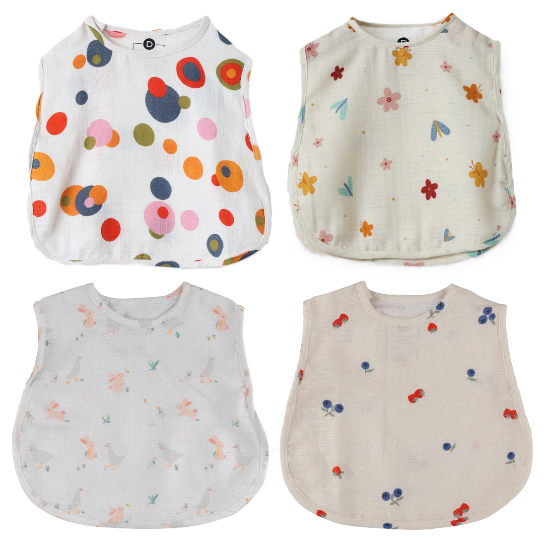 Organic Muslin Jhabla (Set of 4)