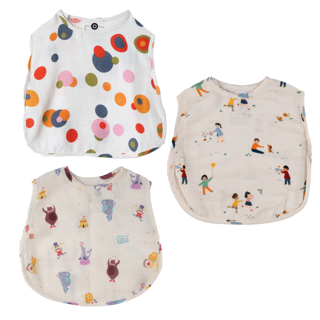 Organic Muslin Jhabla (Set of 3)