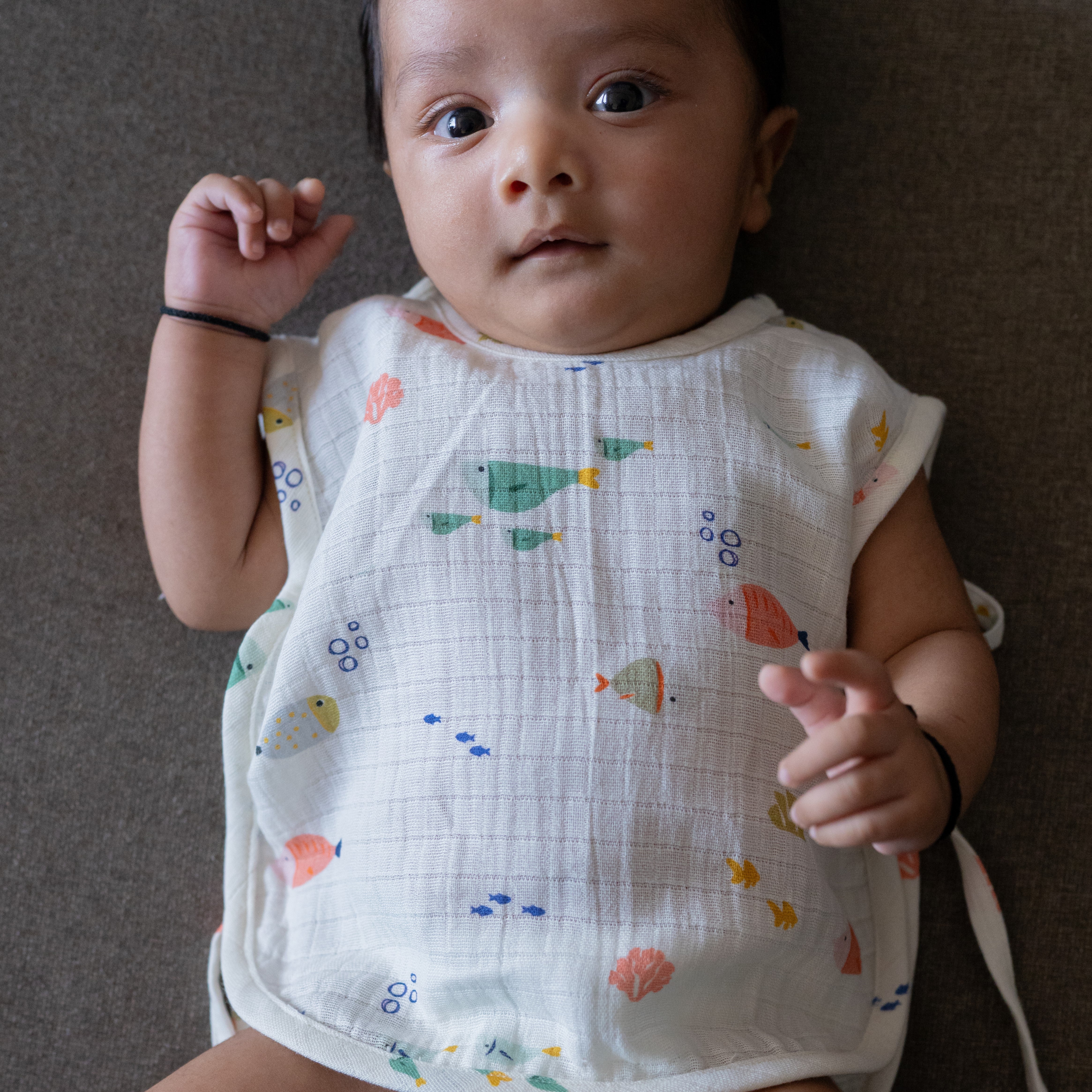 Organic Muslin Jhabla (Set of 2)
