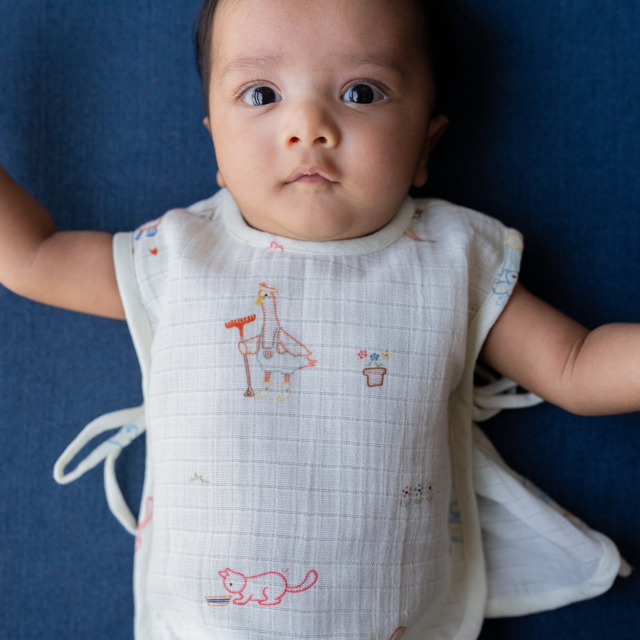Organic Muslin Jhabla (Set of 2)
