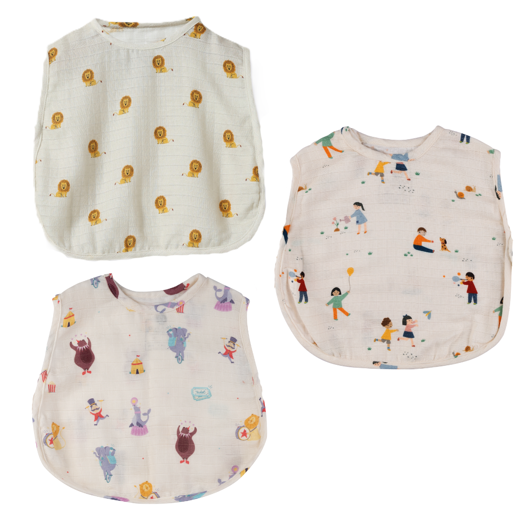 Organic Muslin Jhabla (Set of 3)