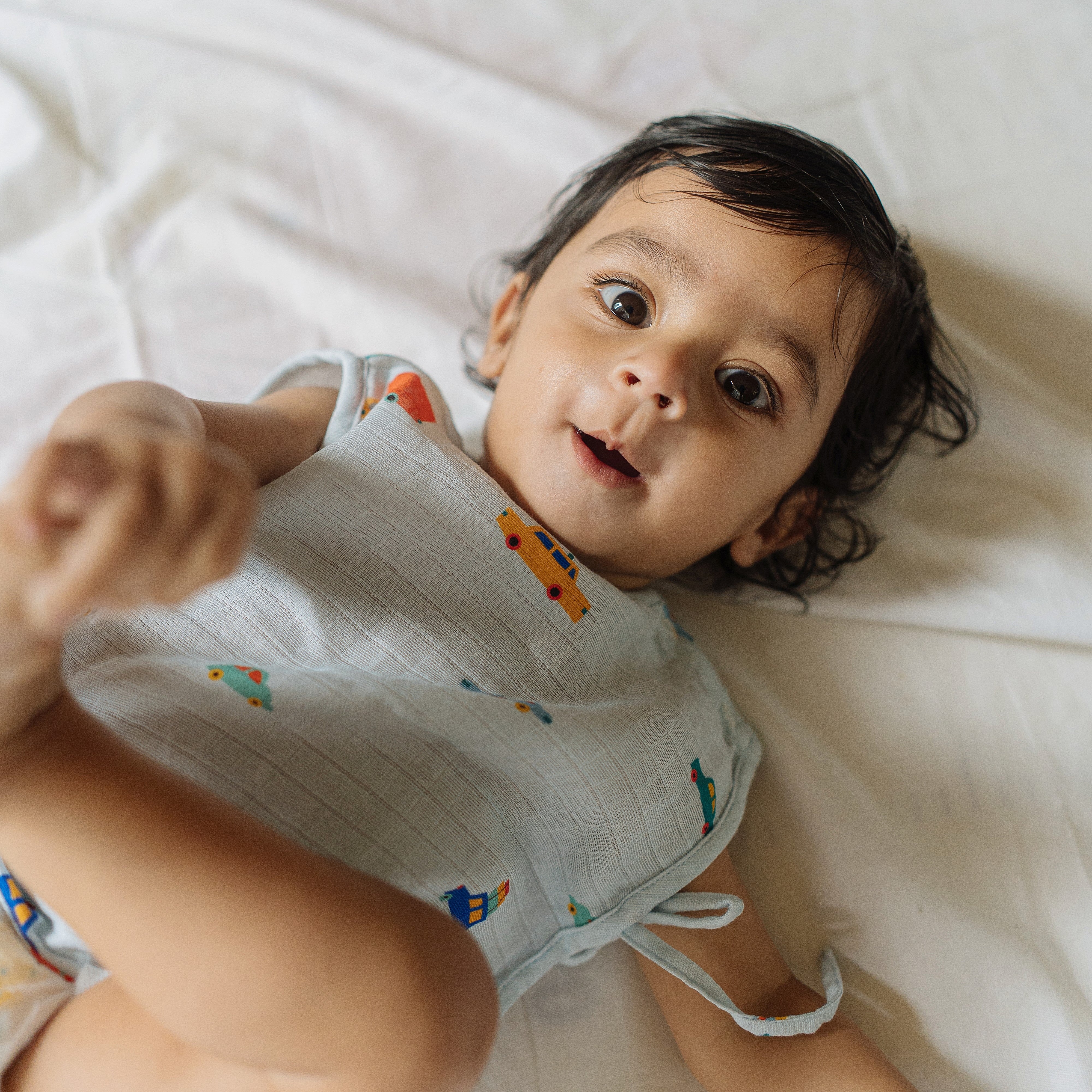 Organic Muslin Jhabla (Set of 4)