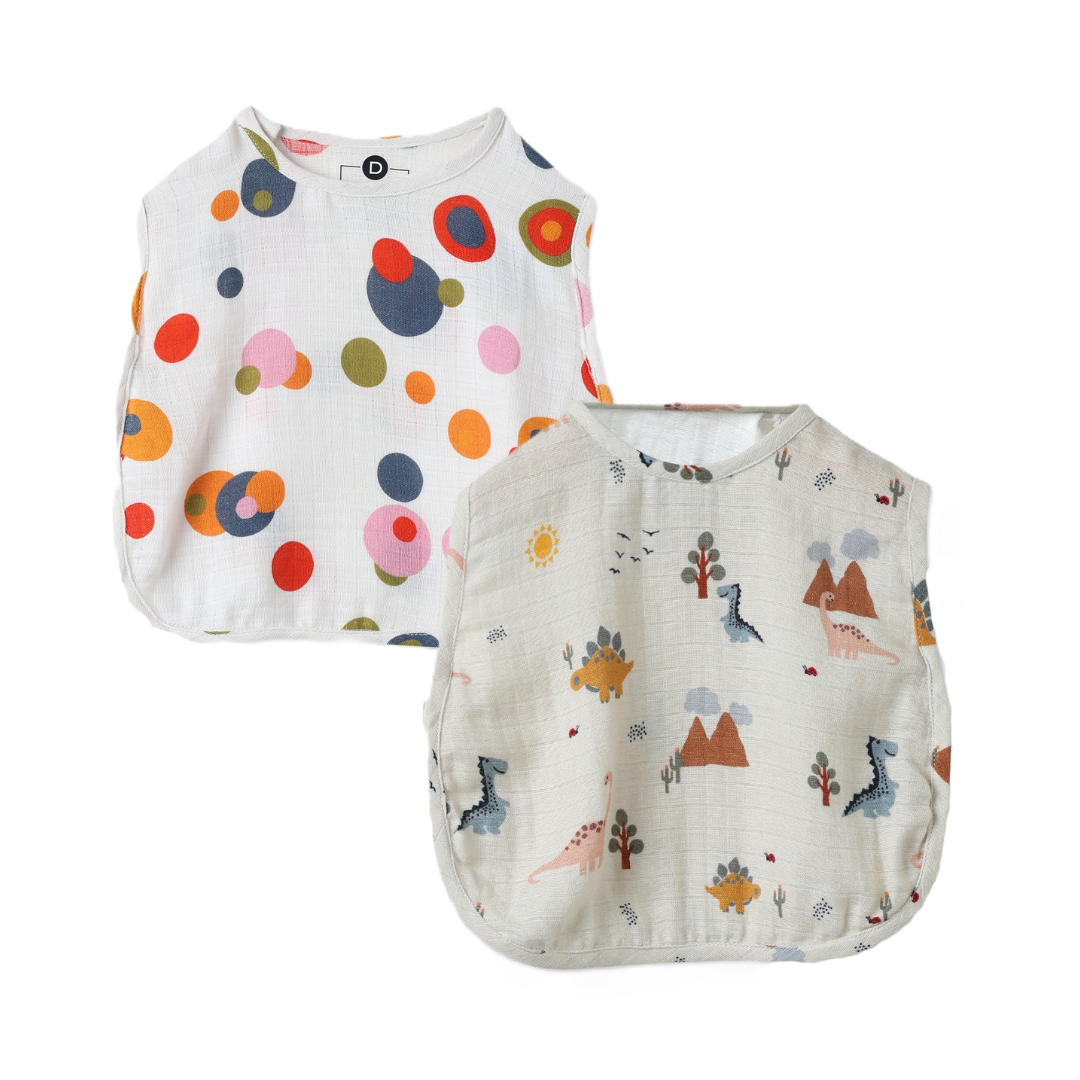 Organic Muslin Jhabla (Set of 2)