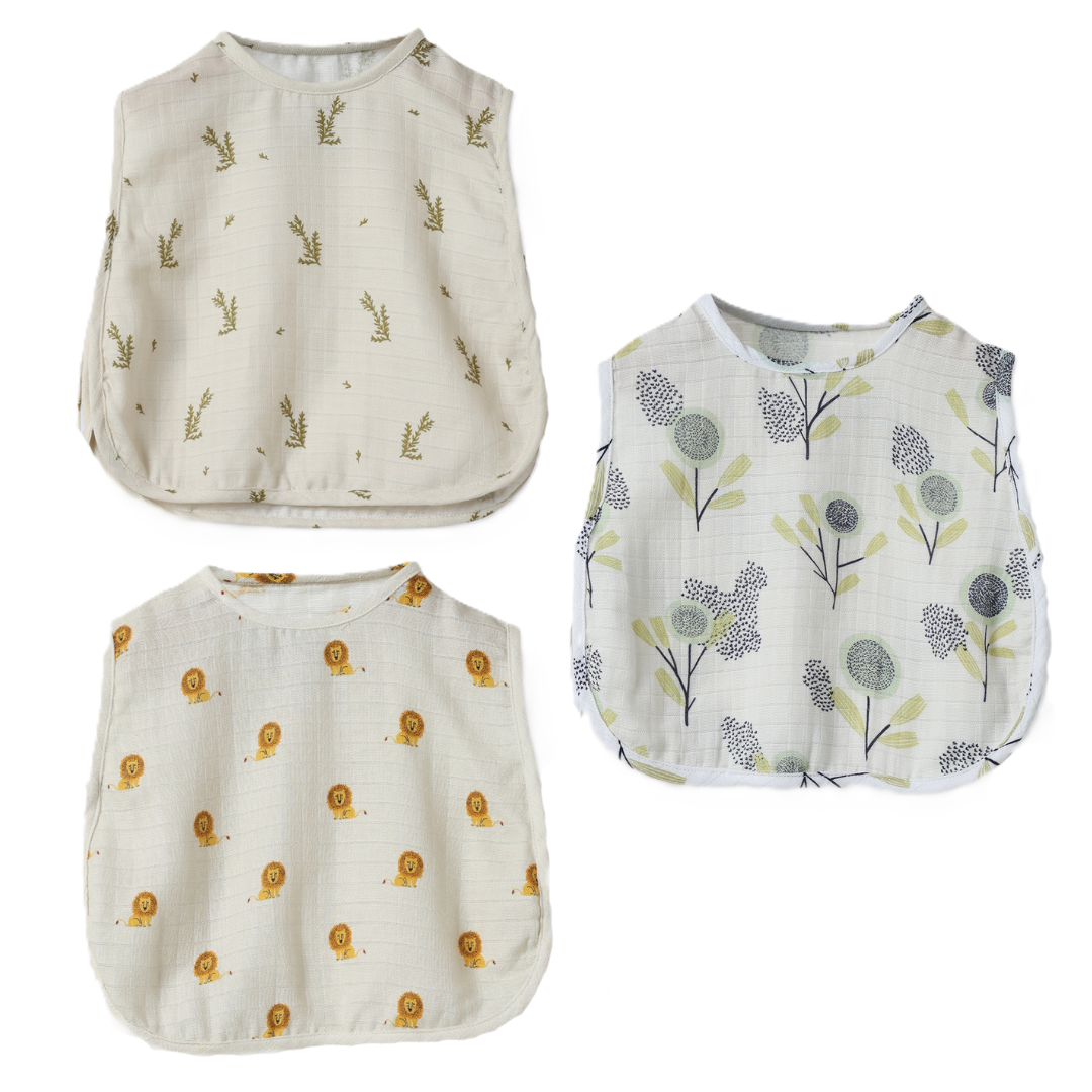 Organic Muslin Jhabla (Set of 3)