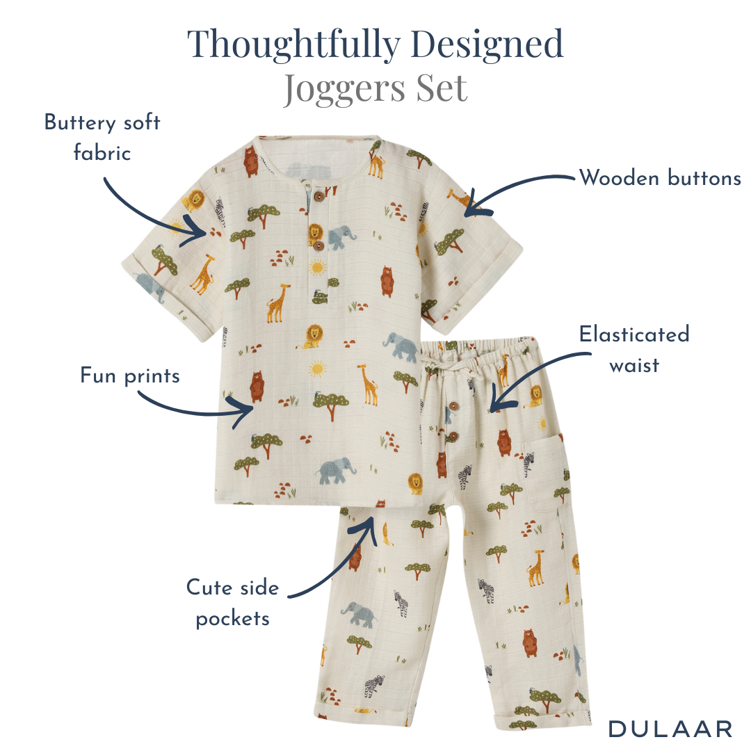 Organic Muslin Joggers Set