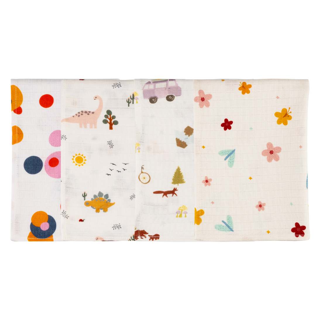 Organic Muslin Multipurpose Cloth (Set of 4)