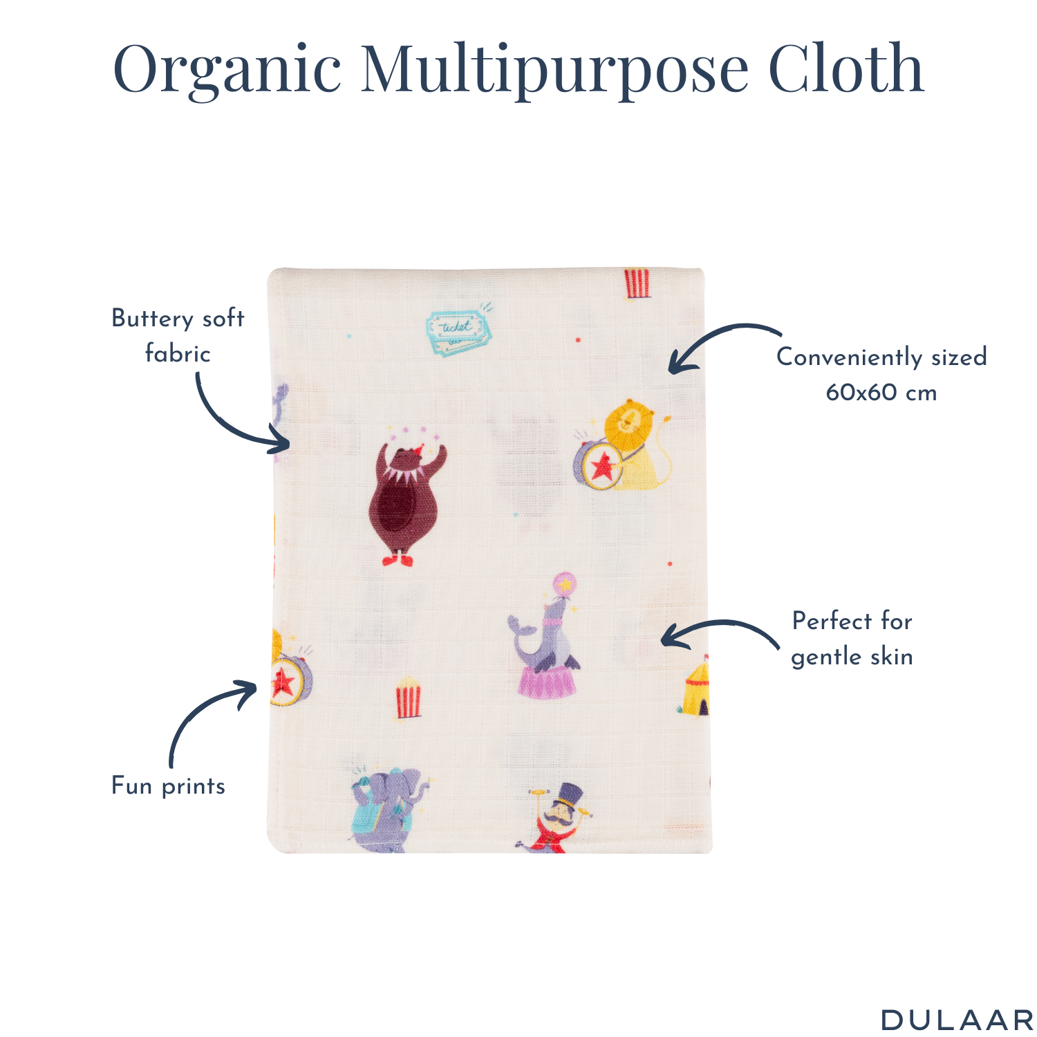 Organic Muslin Multipurpose Cloth