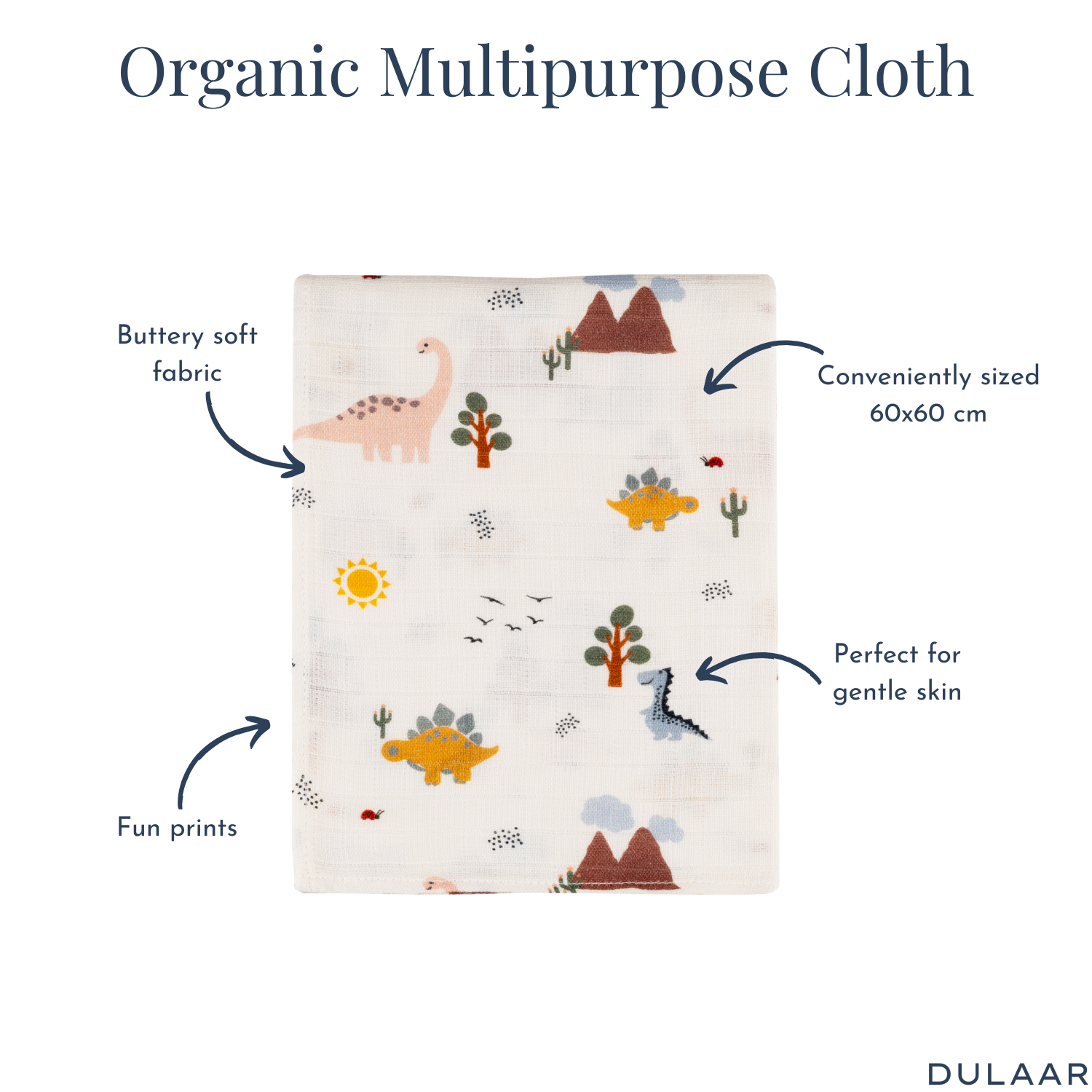 Organic Muslin Multipurpose Cloth