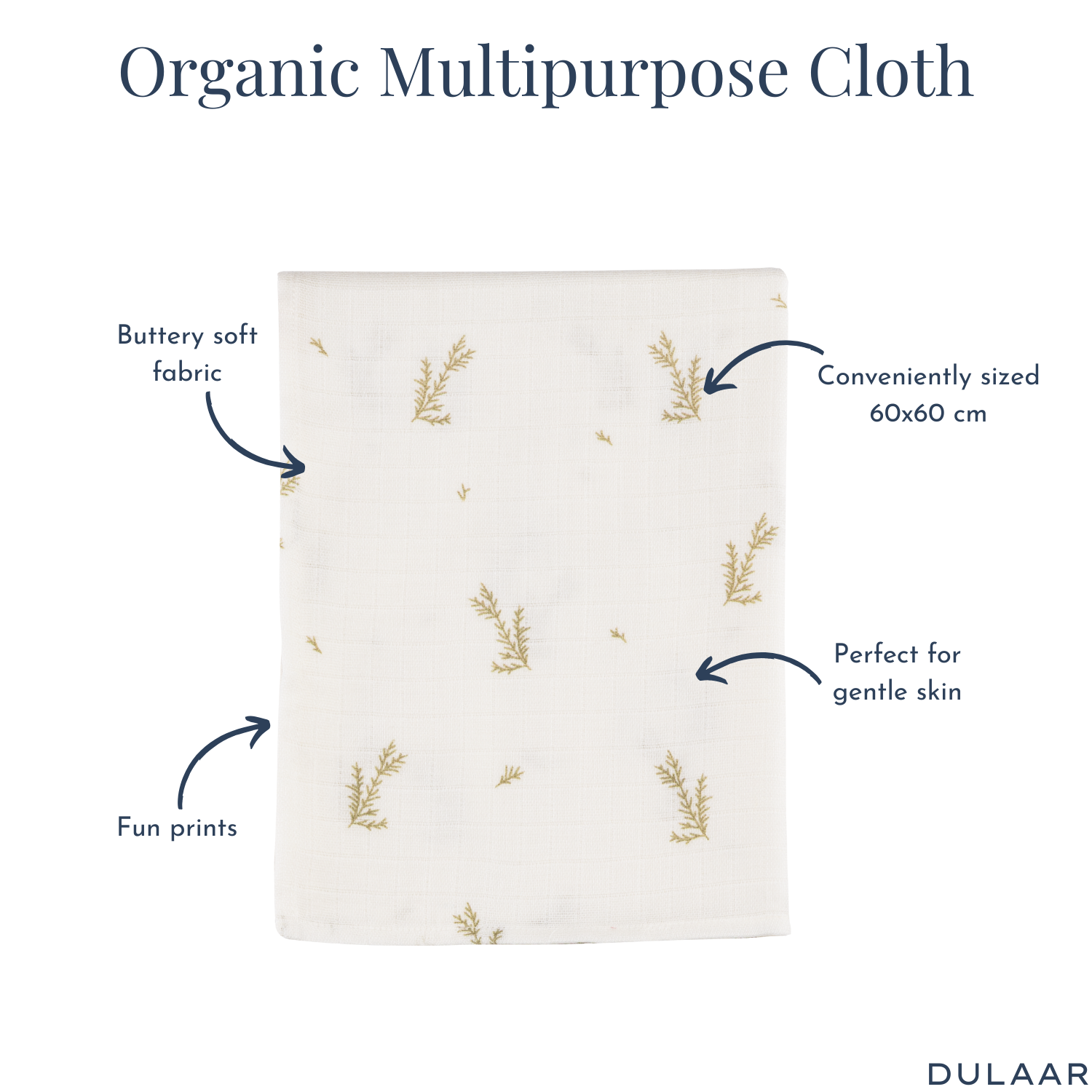 Organic Muslin Multipurpose Cloth
