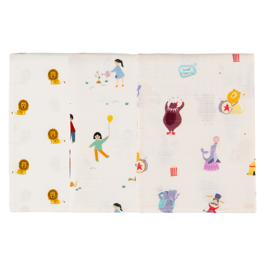 Organic Muslin Multipurpose Cloth (Set of 3)