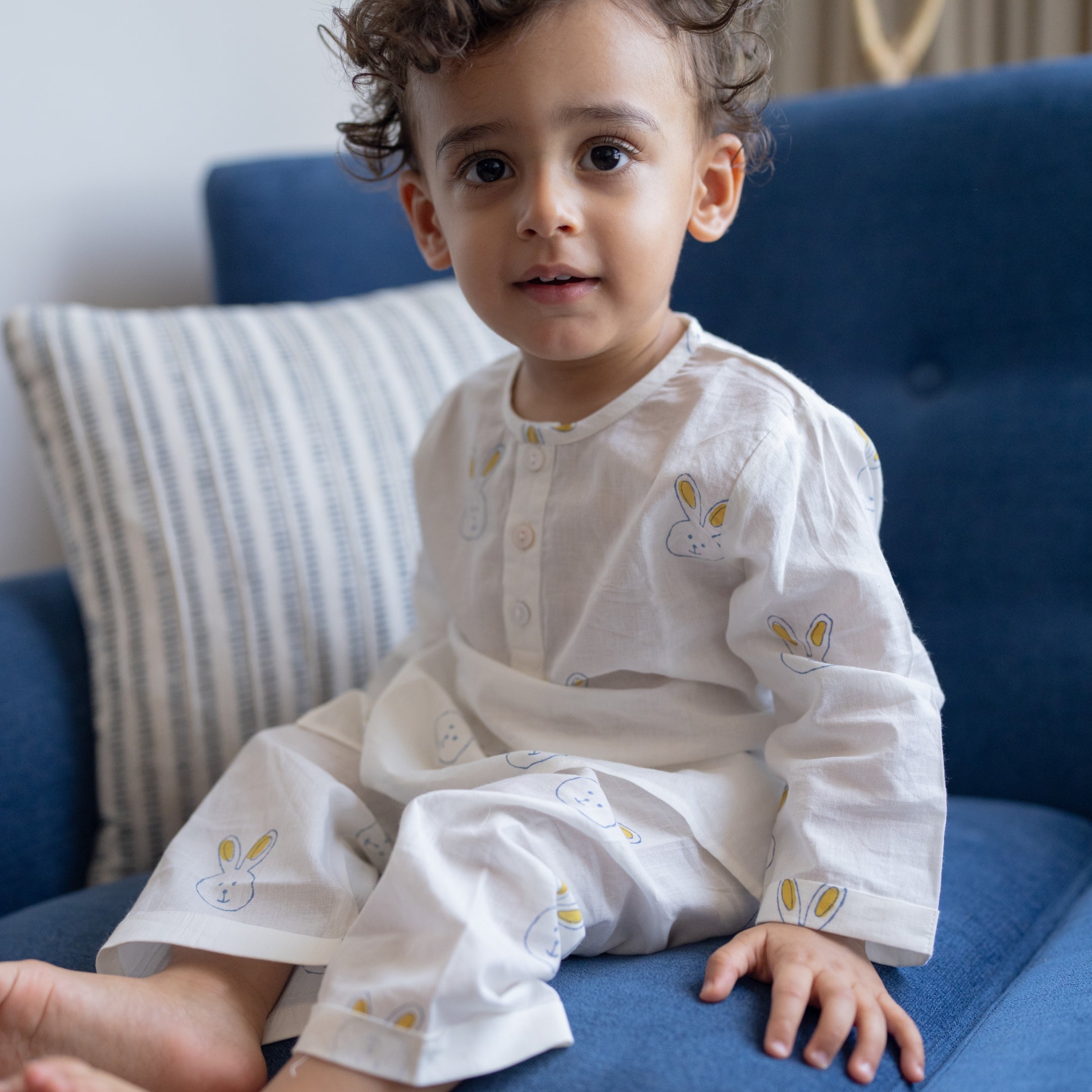 Mulmul Nightwear Set | Hand-Block Printed