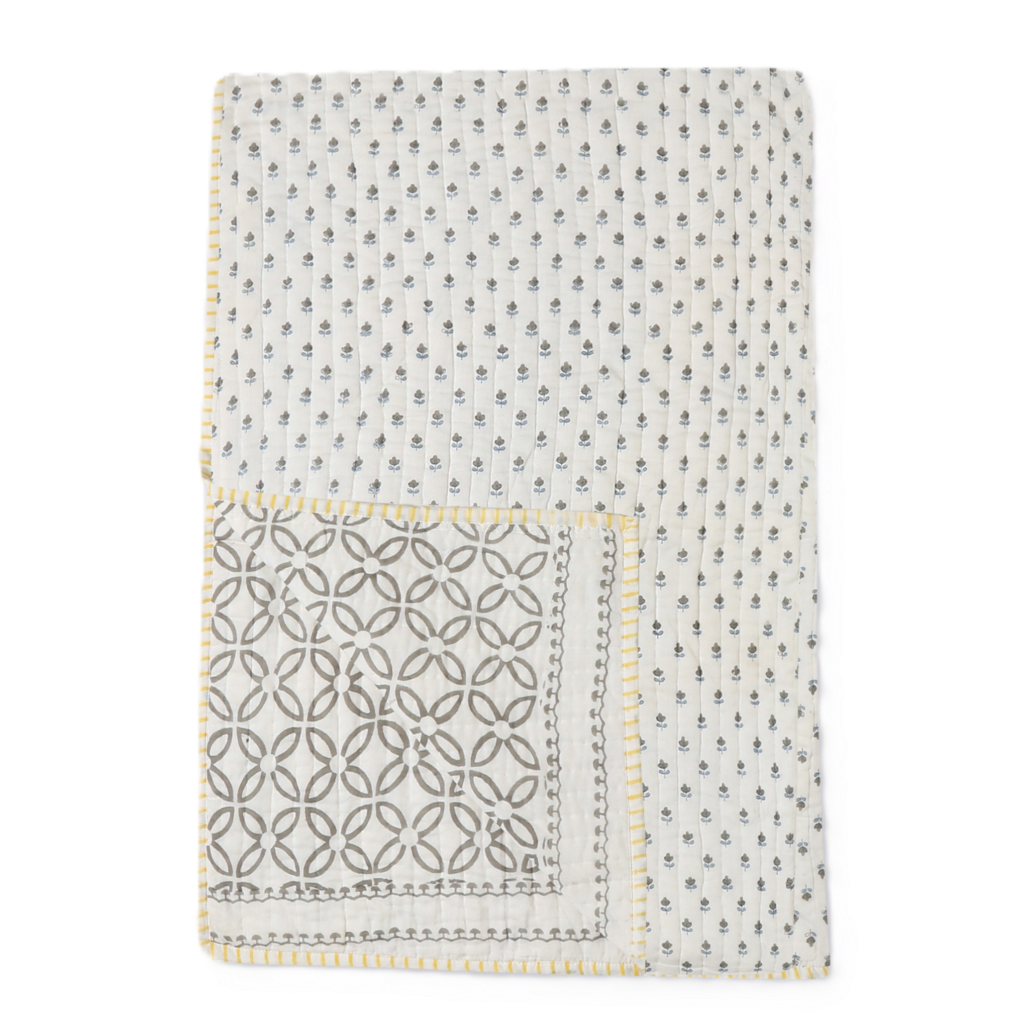 Reversible Mulmul Quilt | Hand-Block Printed