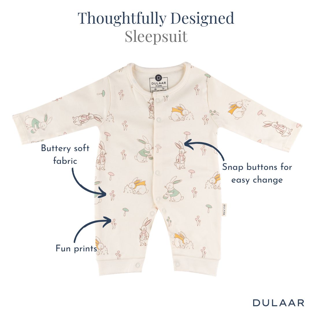 Cotton Sleepsuit (Set of 3)