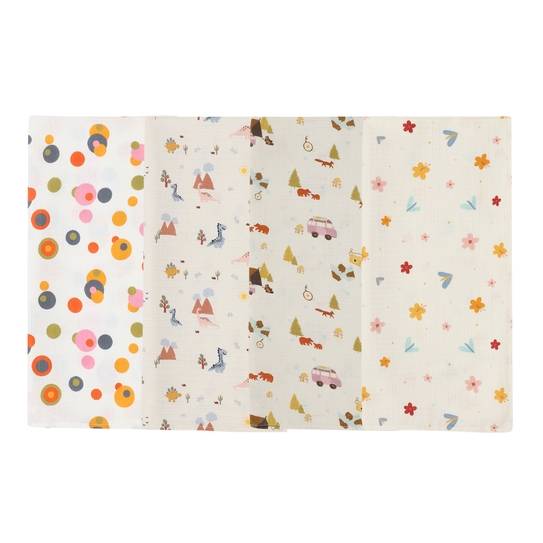 Organic Muslin Swaddle (Set of 4)