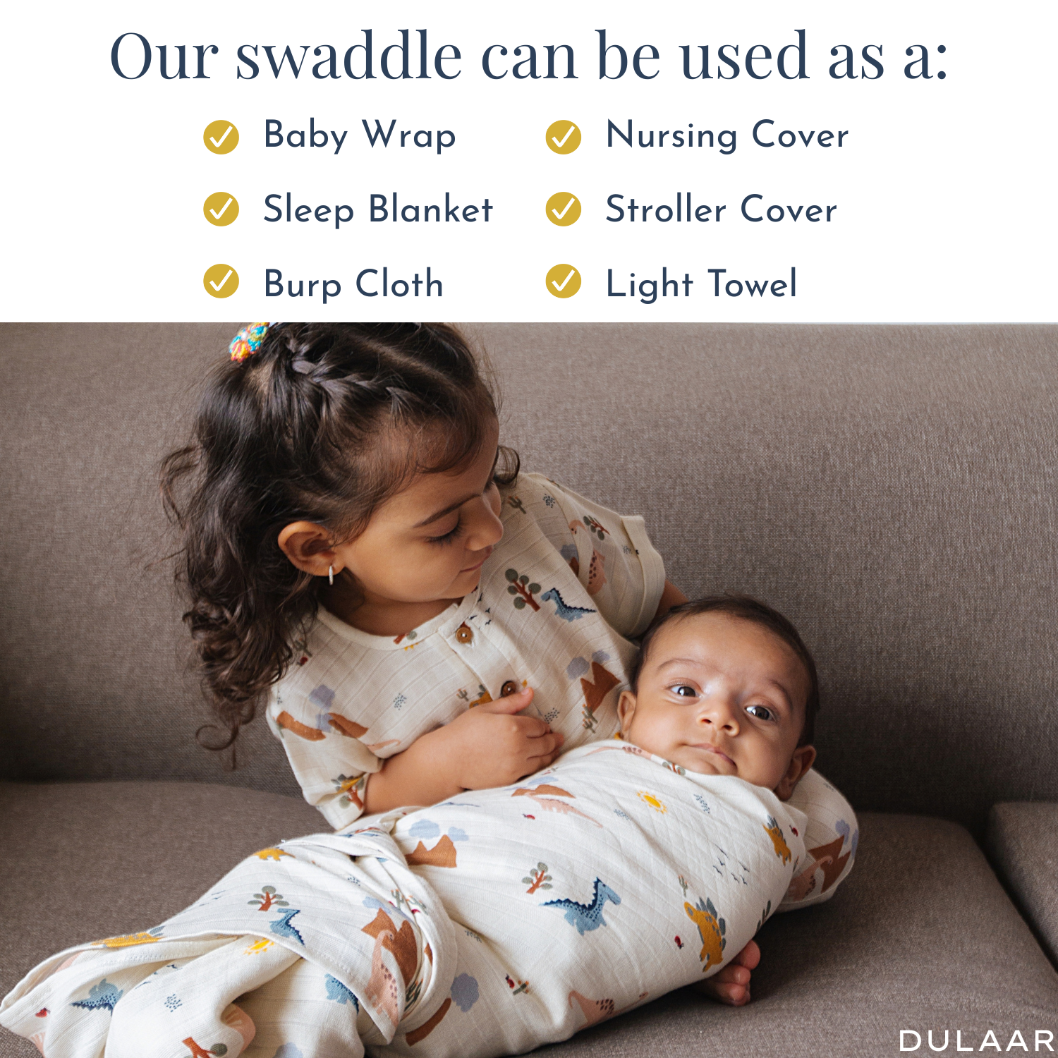 Organic Muslin Swaddle (Set of 2)