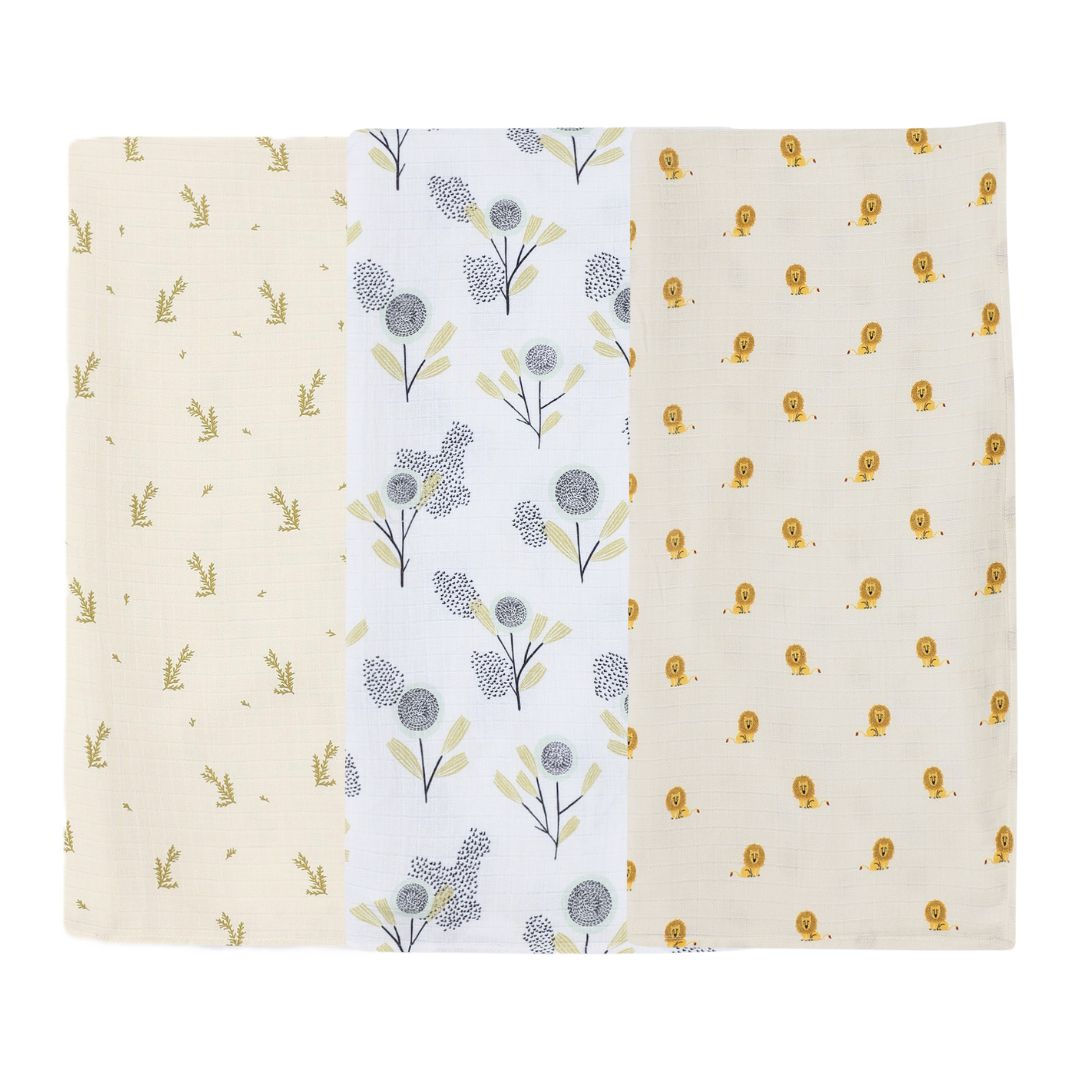 Organic Muslin Swaddle (Set of 3)