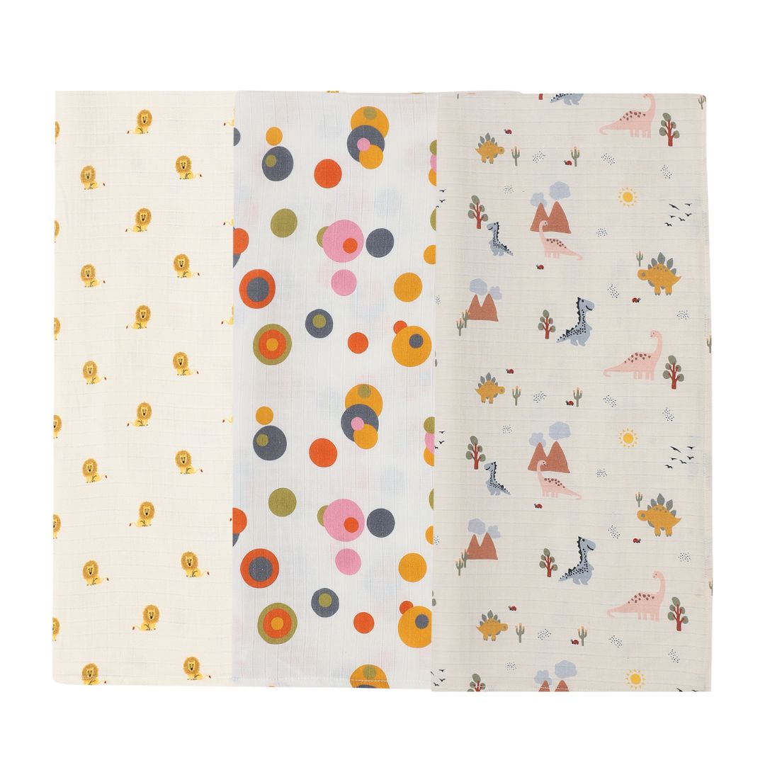 Organic Muslin Swaddle (Set of 3)