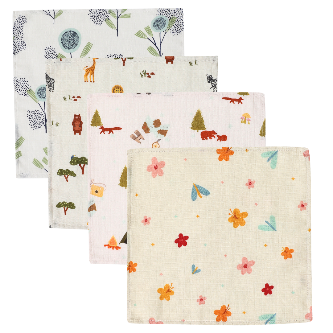Organic Muslin Face Napkin (Set of 4)