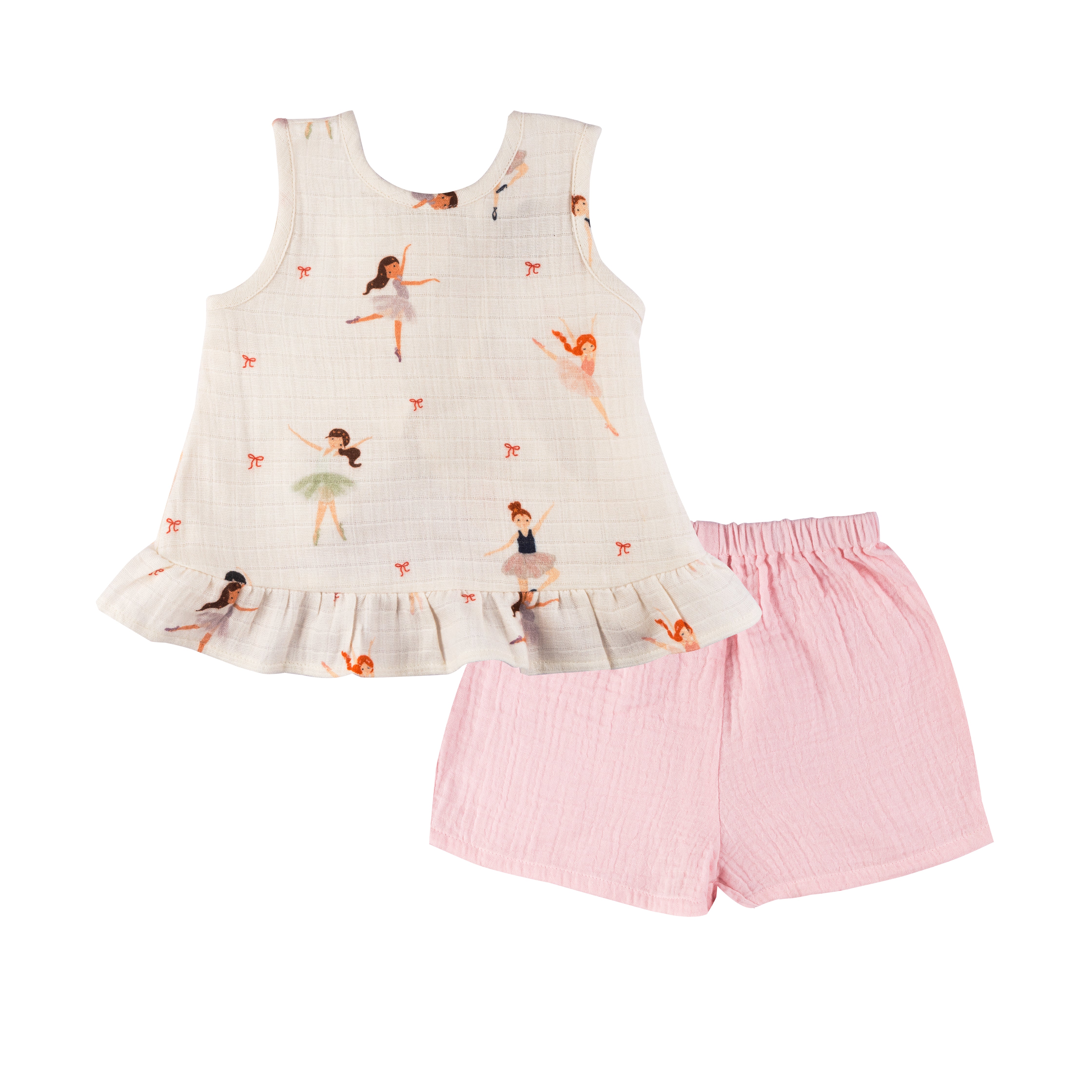 Organic Muslin Top & Shorts Set