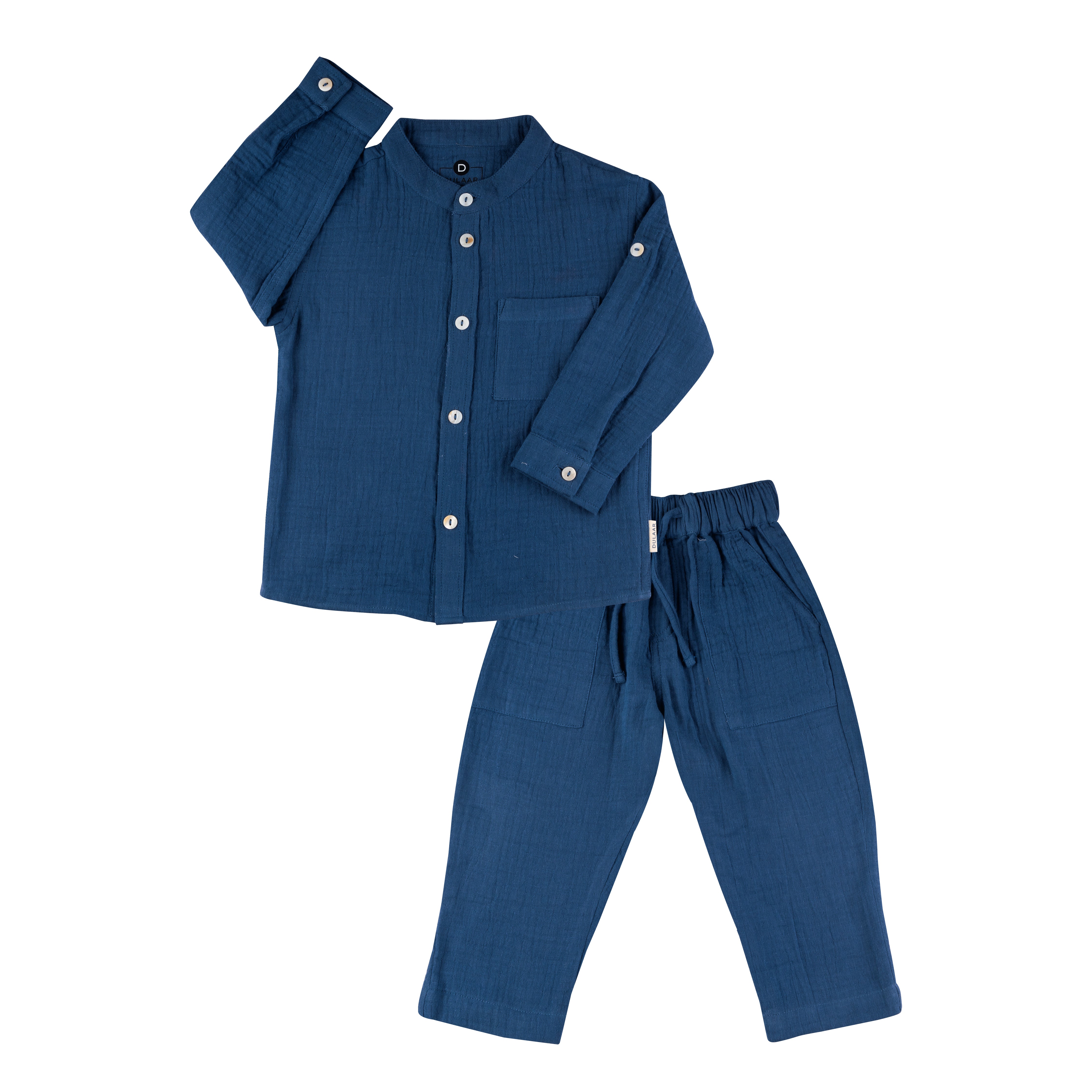 Muslin Shirt & Pants Set