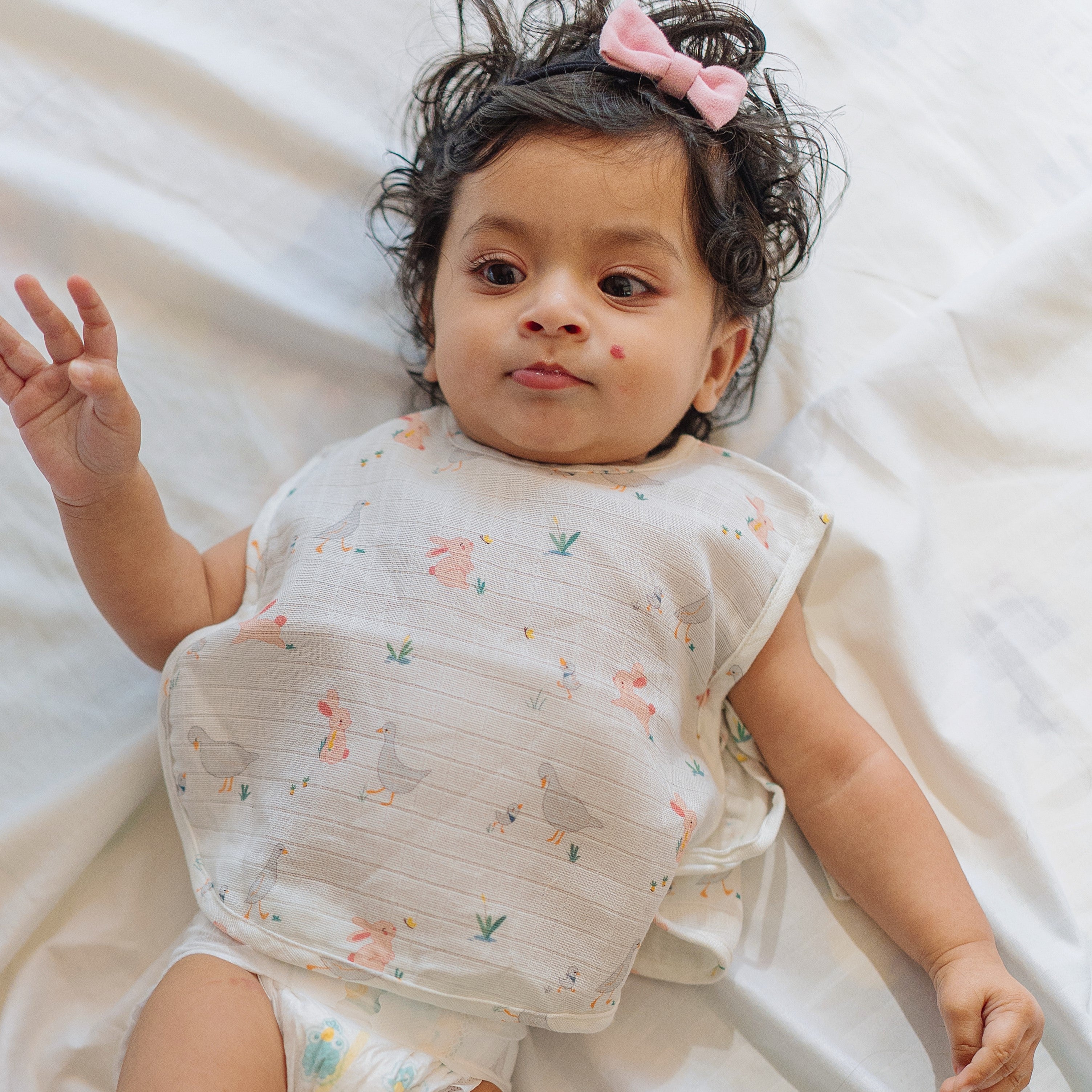 Organic Muslin Jhabla (Set of 4)