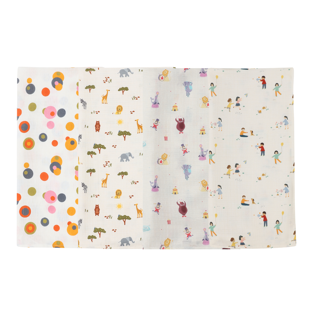 Organic Muslin Swaddle (Set of 4)