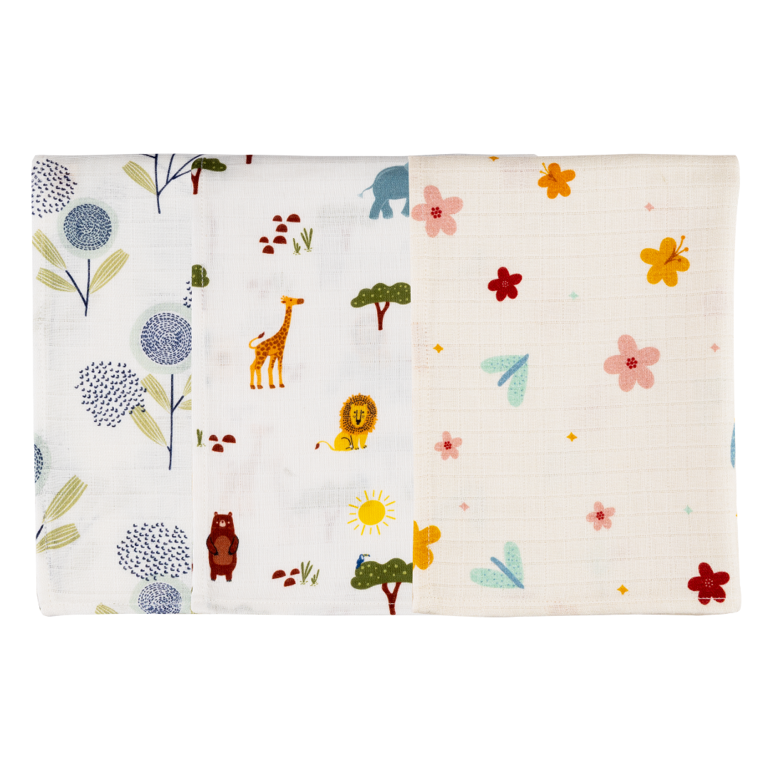Organic Muslin Multipurpose Cloth (Set of 3)