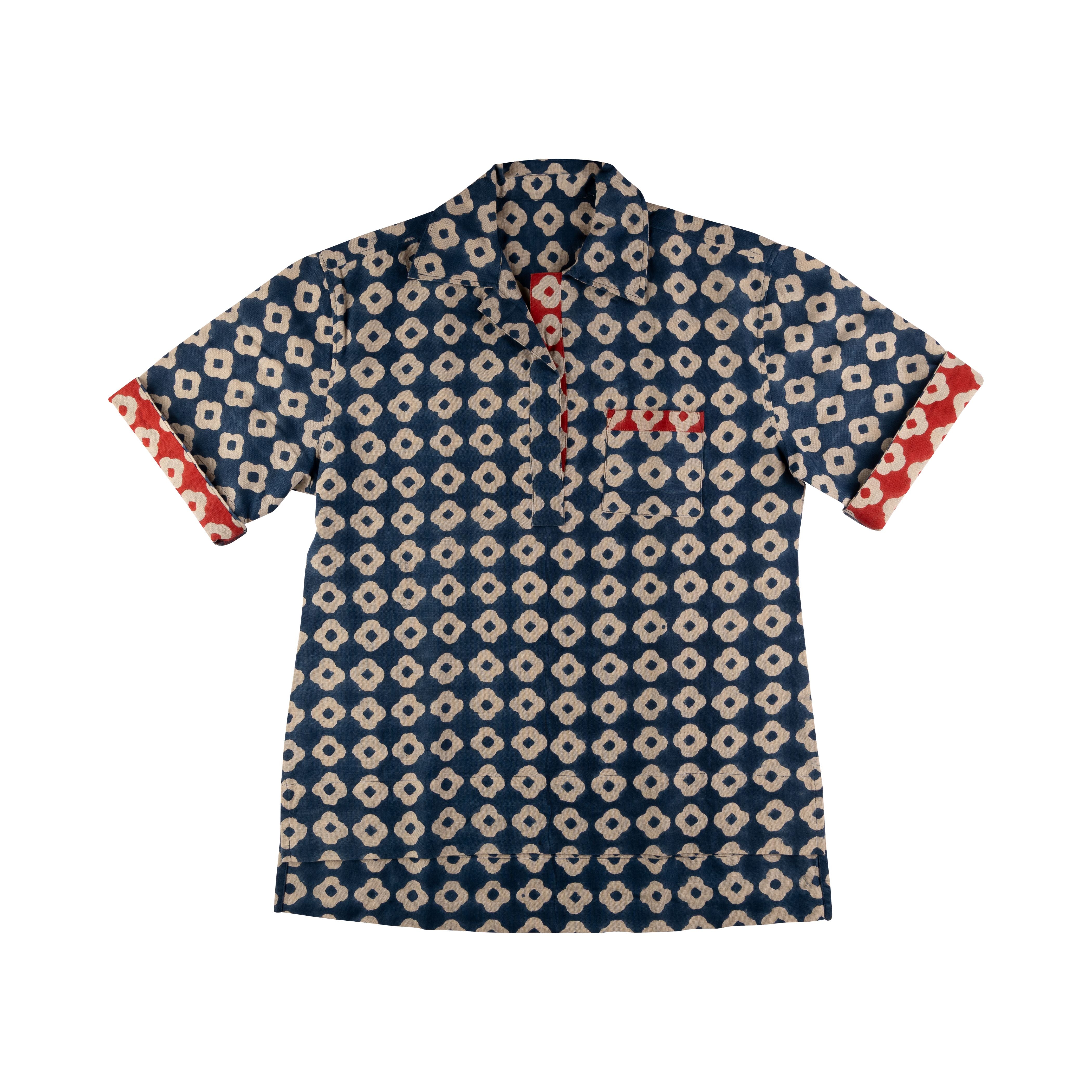 Cotton Linen Top | Hand-Block Printed (Adult)